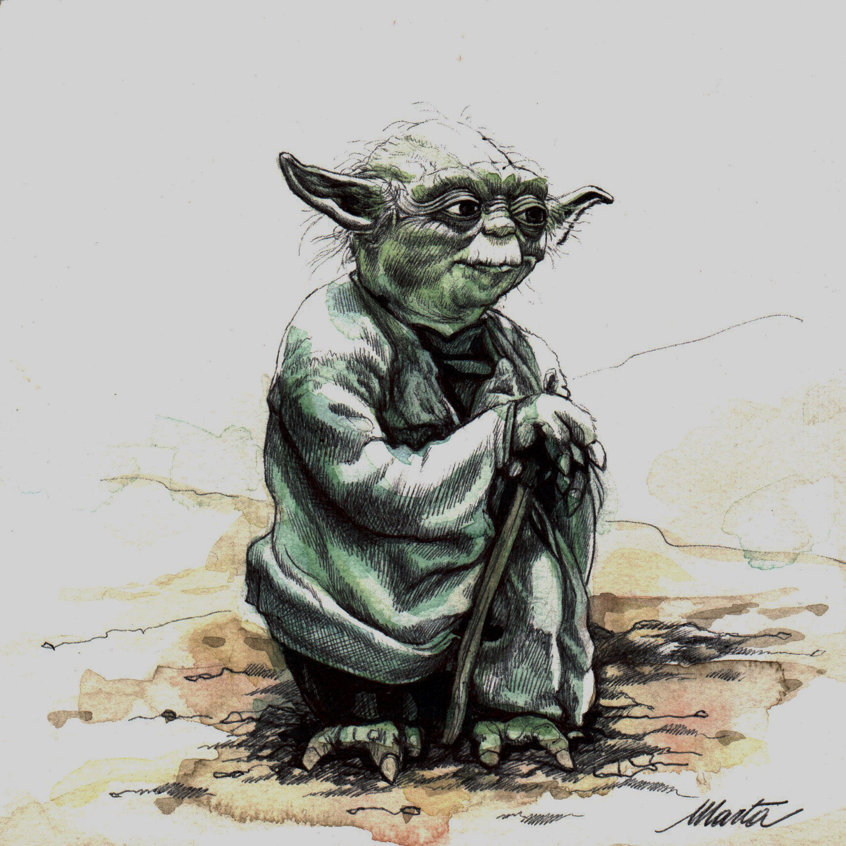 Trittico dei Saggi - Maestro Yoda