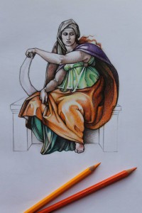 Disegno a matite colorate